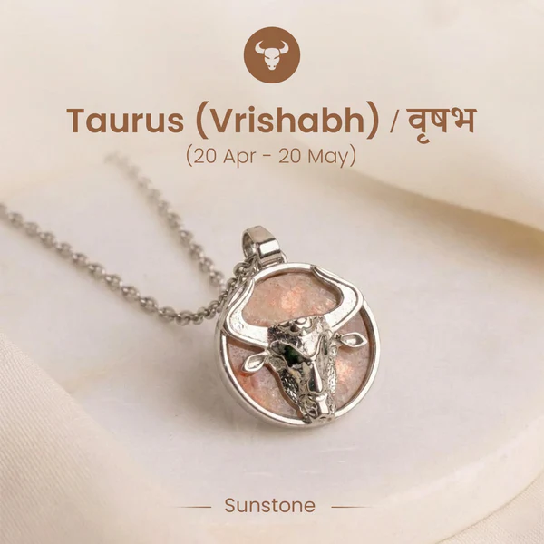 1_-_2026-04-29T153032.902 Taurus Pendant (वृषभ राशि) with Sunstone - Image 1