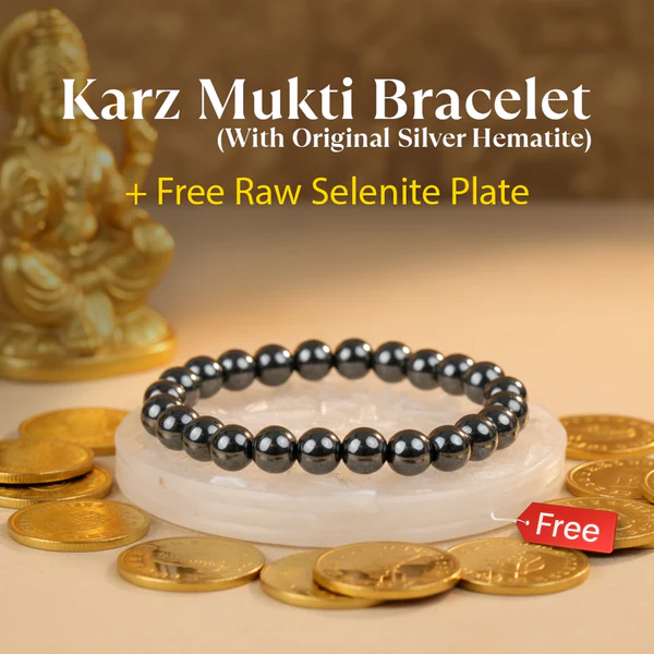 Karz_Mukti_Bracelet (1) Karz Mukti Bracelet with FREE Raw Selenite Plate - Image 1