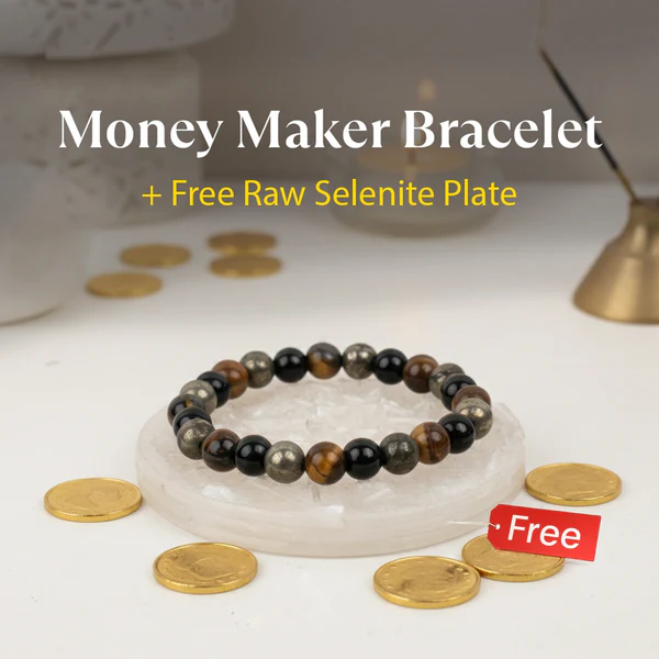 Money_Maker_Bracelet Money Maker Bracelet with FREE Raw Selenite Plate - Image 1