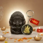 Pyrite Bal Ganesha Idol with FREE Lakshmi Ji Keychain